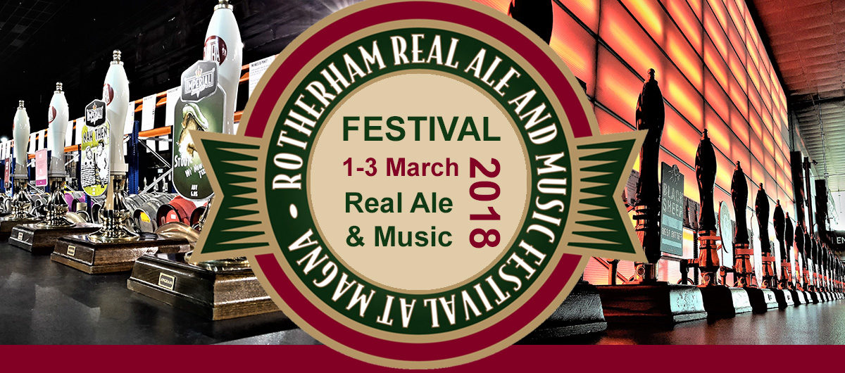 Proud to be sponsoring Rotherham Real Ale & Music Festival 2018!
