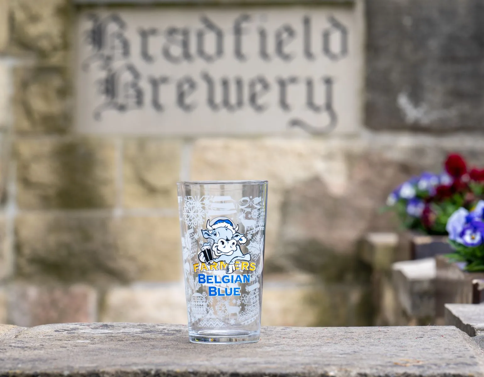 Belgian Blue glass